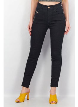 اشتري Women Super Skinny High Waist Washed Stretchable Denim Jeans, Navy في السعودية