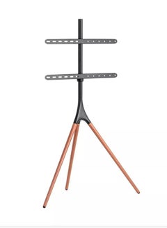 Buy TRIPOD 45”-65” TV STAND PORTABLE CORNER STUDIO TV FLOOR STAND WITH BEECH WOOD LEGS STAND HEIGHT ADJUSTABLE in Saudi Arabia