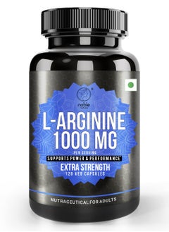 Buy L-Arginine, Supports Power, Performance, Blood Flow and Vascular Function, Nitric Oxide Precursor, Amino Acid, 120 Capsules in UAE