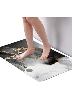 اشتري Bath Mat Rug, Innovative Bathroom Rug Mat, Super Absorbent Quick Dry Rubber Backed Dirt Resistant Bath Rugs Mats, for Bathroom Non Slip Bathroom Rug, Kitchen Comfort Floor Mats (02) في السعودية