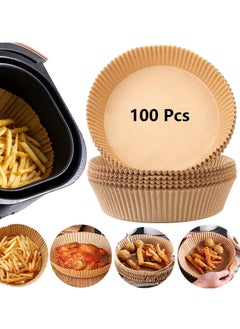 Buy 100PCS Non-stick Disposable Liners, Baking Paper for Air Fryer Oil-proof, Water-proof in Saudi Arabia