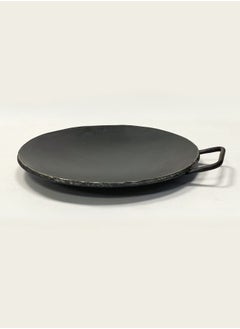 Buy Iron Concave Dosa Tawa Heavy Guage with Handle 28cm X 10mm Black in UAE