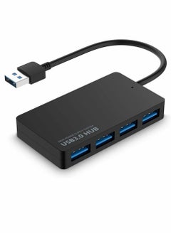 Buy USB Hub 4-Port 3.0 Adapter Ultra Slim Splitter Extension 5Gbps High-Speed Data Extender for MacBook, Mac Pro, Mini, iMac, Surface XPS, PC, Flash Drive, Mobile HDD in UAE