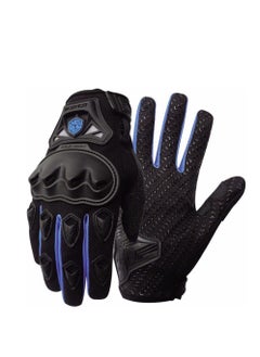 Buy Scoyco MC29 Motorcycle Gloves Motorbike Street With Protection Black Blue - Size Medium in Egypt