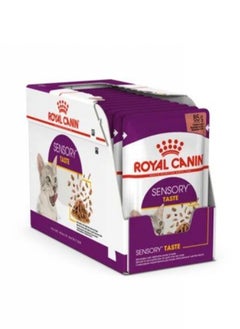 Buy Royal Canin, Feline Health Nutrition, Sensory Taste Gravy Wet Food For Cat, Pouches 12Pcs x 85G in Box in UAE