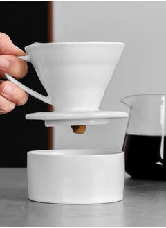 Buy V60 Porcelain Coffee Dripper With Bowl in Saudi Arabia