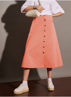 اشتري Washed Denim A-Line Skirt في السعودية