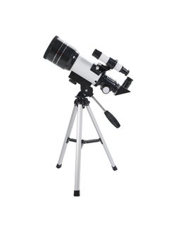 اشتري 150 Magnification Children's Entry-Level Astronomical Telescope With Tripod (Standard Configuration+Bard Film+Phone Clip) في السعودية