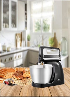 Buy Electric Stand Mixer 400 Watt Black/Silver 3.5 Liter in Saudi Arabia