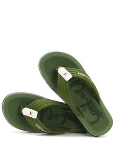 Buy 2023 Men's New Fashionable Outdoor Beach Flip-Flops Green in Saudi Arabia