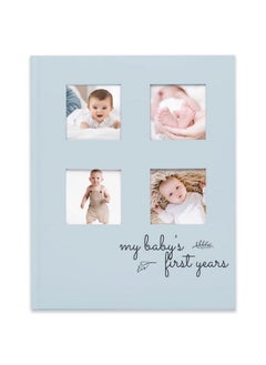 Buy Baby Memory Book First 5 Years Journal Modern Baby Milestone Book Hardcover 66 Pages Baby’S First Year Book Baby Book For Boys Girls Baby Photo Albums Baby Scrapbook Album (Sky Blue) in Saudi Arabia