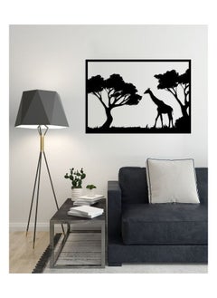 Buy Decorative giraffe wooden wall Art 60X80 cm in Egypt