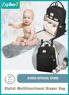 Buy Fashionable Baby Diaper Backpack with Changing Station Waterproof Large Capacity Multifunction Maternity Mummy Bags in UAE