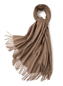 اشتري Solid Warm Thickened Lambswool Scarf في الامارات