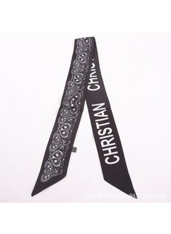 اشتري Womens Chiffon Scarf Thin Fashion Korean StyleHeart to heart White and Black Heart to heart White and Black في الامارات