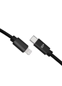 Buy USB-C To Lightning Cable 1M - Black in Saudi Arabia