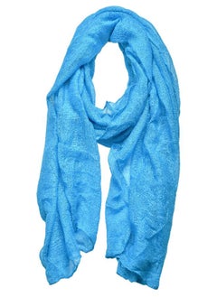 اشتري woogwin Light Soft Scarves Fashion Scarf Shawl Wrap For Women Men (Blue) في الامارات