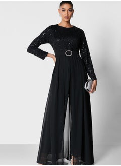 Buy Chiffon Overlay Jumpsuit in Saudi Arabia