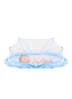 Buy Foldable baby mosquito net for safe and easy use to ensure safe sleep for your baby (blue) in Egypt