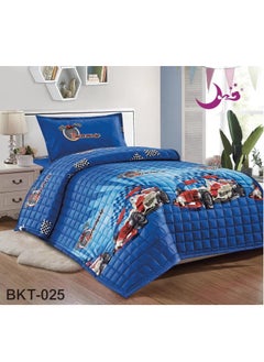 Buy Compressed bed comforter set consisting of 3 pieces, children's drawings in Saudi Arabia