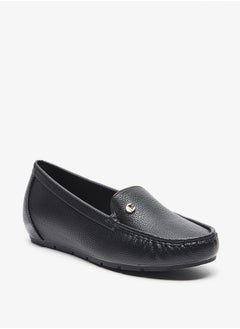 Buy Textured Slip-On Loafers in Saudi Arabia