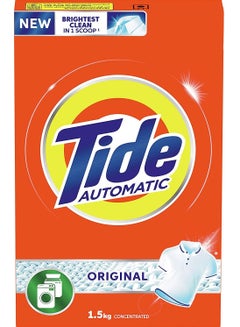 Buy Tide Automatic Powder Laundry Detergent Original Scent 1.5kg in UAE
