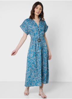 Buy Printed Shirt Dress in UAE