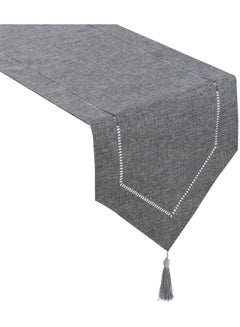 Buy Decorative Linen Table Runner with Tassels Tabletop in Saudi Arabia
