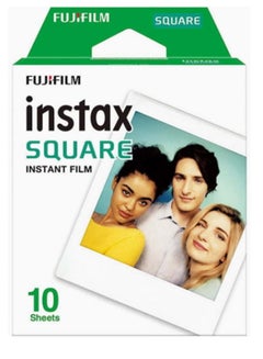 اشتري 10 أوراق Instax ورقة صور مربعة أبيض في السعودية