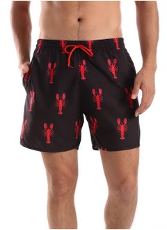 Buy White Rabbit Side Pockets Crabs Patterned Board Shorts in Egypt