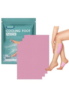 Buy Foot and Leg Pad for Cooling Patch, Relax and Relief Pain with an Ice Patch for Exhausting and Tired Legs, Calves, Ankles, 4PCS in Saudi Arabia