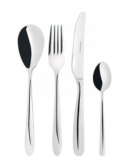 Buy Bugatti 24 Pieces Set in Gallery Box Capricio Stainless Steel Cutlery Set in UAE