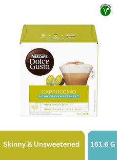 Buy Cappuccino Skinny And Unsweetened 16 Pods 161.6g in UAE