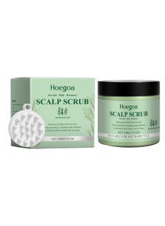 Buy Rosemary Scalp Scrub with Scalp Scrubber Set, Contains Rosemary, Peppermint Oil, and Petrel Ingredients Scalp Exfoliator Scrub, Scalp Cleanser for Relieve Scalp Itching, Exfoliate and Care for Scalp and Hair in UAE