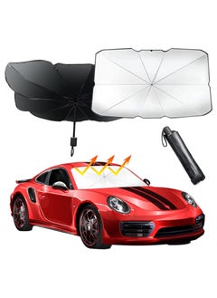 Buy Foldable Car Windshield Sunshade Umbrella Protect Car from UV Rays and Heat Keeps Cars Cool Sunshade Cover for Car Front Window in UAE