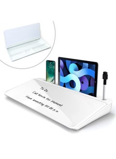 Buy Glass Desktop Computer Pad Dry Erase Board Desk Organizer in Saudi Arabia