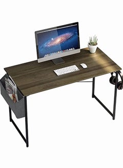 Buy Computer Desk 100cm Home Office Computer Writing Table, Laptop PC Table, Sturdy Home Office Table, Work Writing Desks with Storage Bag and Head phone Hook in Saudi Arabia
