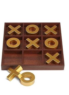 Buy DUBKART Tic Tac Toe Board Game, Classic Wooden Game Toy Checkerboard Educational Family Game, Table Game Toy Parent-Child Interactive Board Games for Decorations Outdoor Indoor Party in UAE