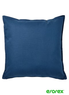 Buy Cushion cover dark blue 50x50 cm in Saudi Arabia