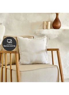 Buy Karaca Home 4 Element White Filled Flat Pillow 45x45cm in UAE