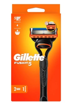 Buy Gillette Fusion Men's Razor + 2 Razor Blades in Saudi Arabia