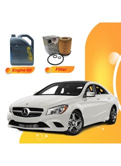 Buy Cla220 6 Liters 5W40 Mercedes Oil And Original Filter in UAE