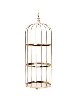 Buy Metal Cage Stand with 3 Mirror Layers - Elegant Display Stand for Home & Events in UAE