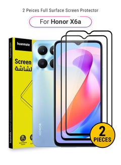 Buy 2 Pieces Edge to Edge Full Surface Screen Protector For Honor X6a Black/Clear in Saudi Arabia