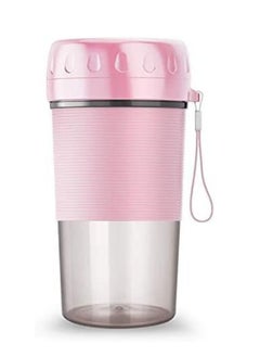 Buy Professional Portable Juicer 300mL Portable Juicer Electric Mixer Cup USB Mini Smoothie Blender Shakes Handheld Fruit Vegetable Machine Milkshake Juicer Cup Pink multicolour in UAE