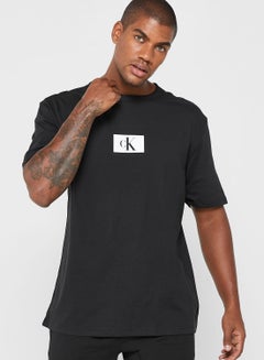 Buy Logo Print Crew Neck T-Shirt in UAE