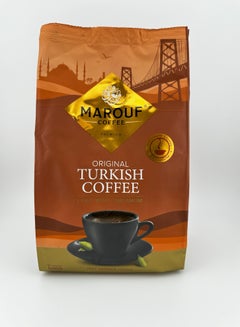 اشتري معروف قهوة تركية مطحونة أصلية، خفيفة بالهيل، 500 جم في الامارات