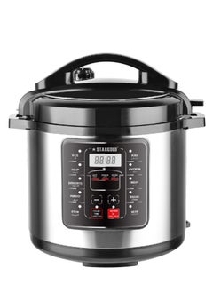 Buy Digital Electric Pressure Cooker Stainless Steel Body Touch Programmable 8L Capacity 1300 Watts in Saudi Arabia