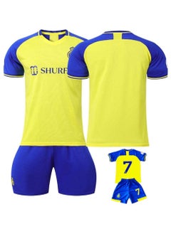 Buy 22-23 Ronaldo No.7 Al-nassr Fc Football Home Jersey T-shirt in UAE