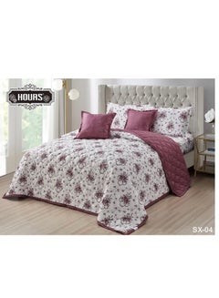 Buy Summer Bedding Set Consisting Of 6 Pieces Double-Sided Of Microfiber SX-04 in Saudi Arabia